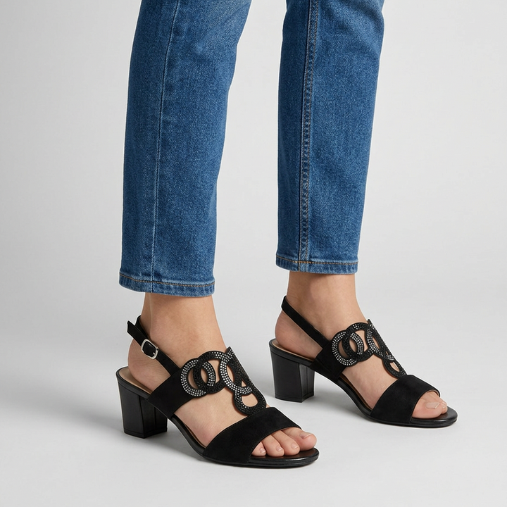 CARMEN | Sandalias Cómodas de Tacón