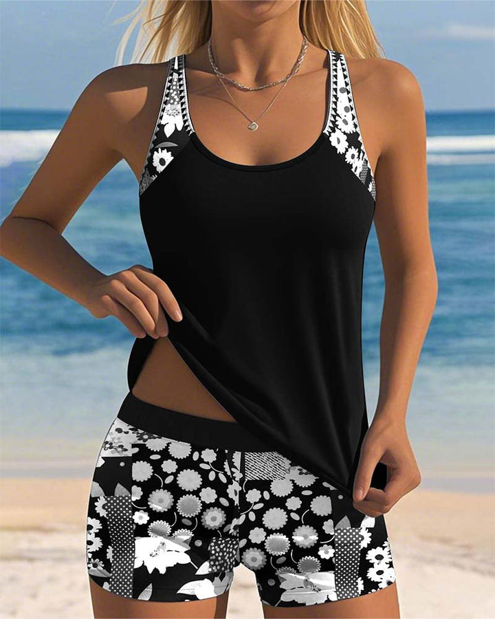 Sunset Queen | Fashionable one-piece swimsuit set