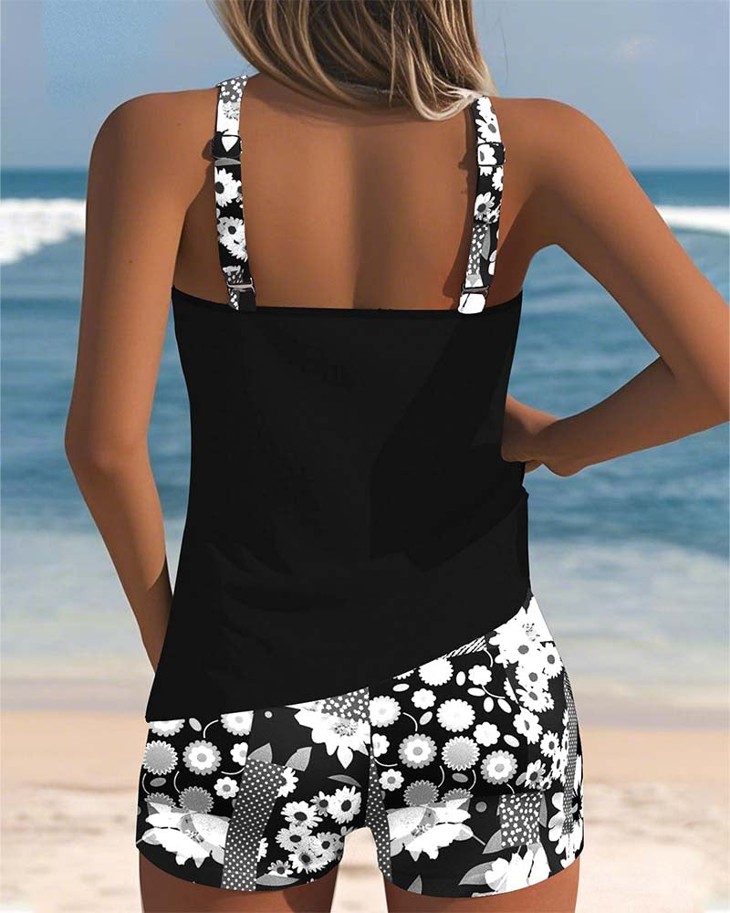 Sunset Queen | Fashionable one-piece swimsuit set