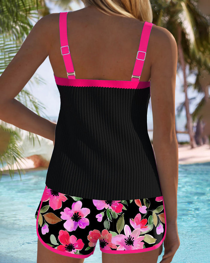 Golden Tide | Elegant two-piece tankini set