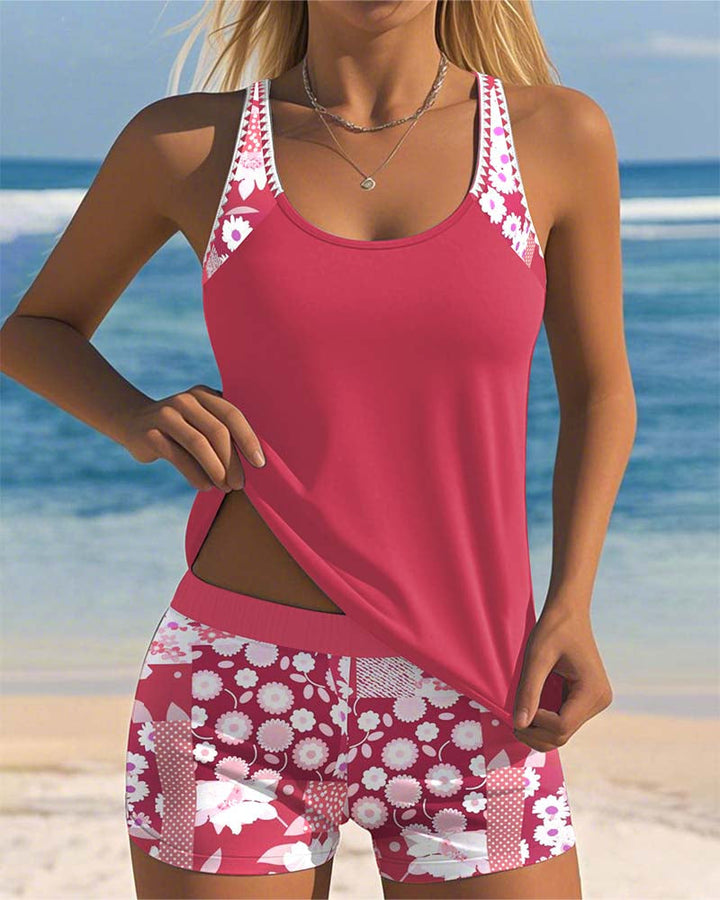 Sunset Queen | Fashionable one-piece swimsuit set