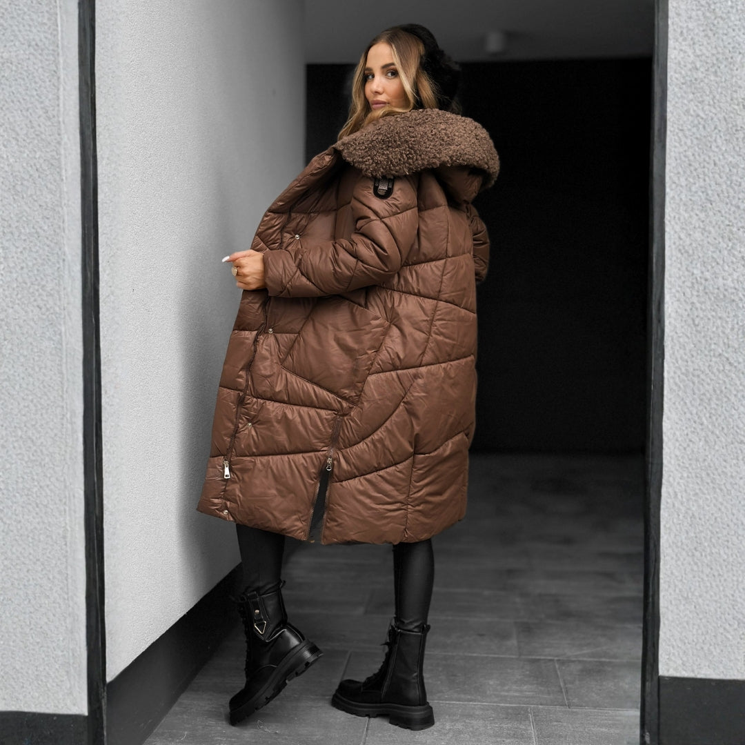 Naomi | Abrigo de Invierno Aislado de Corte Largo