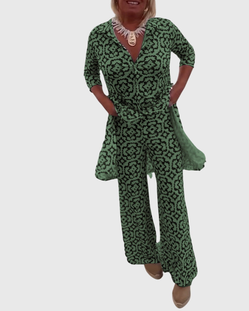 Gabriella | Conjunto Elegante Vintage de Dos Piezas