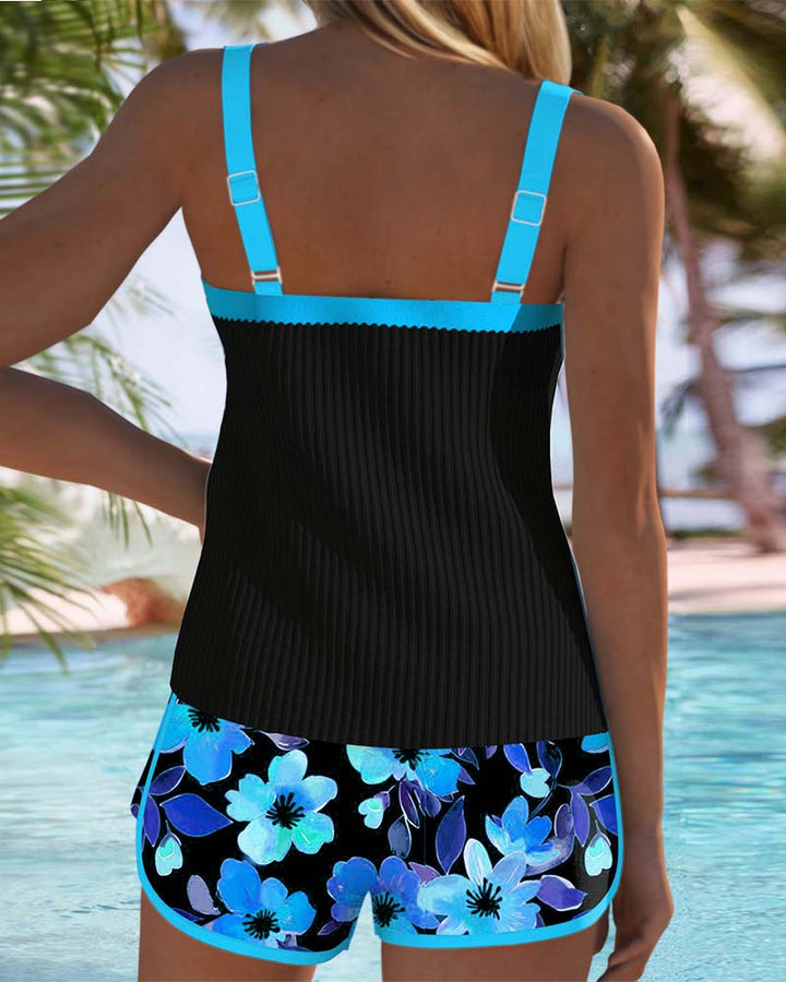 Golden Tide | Elegant two-piece tankini set