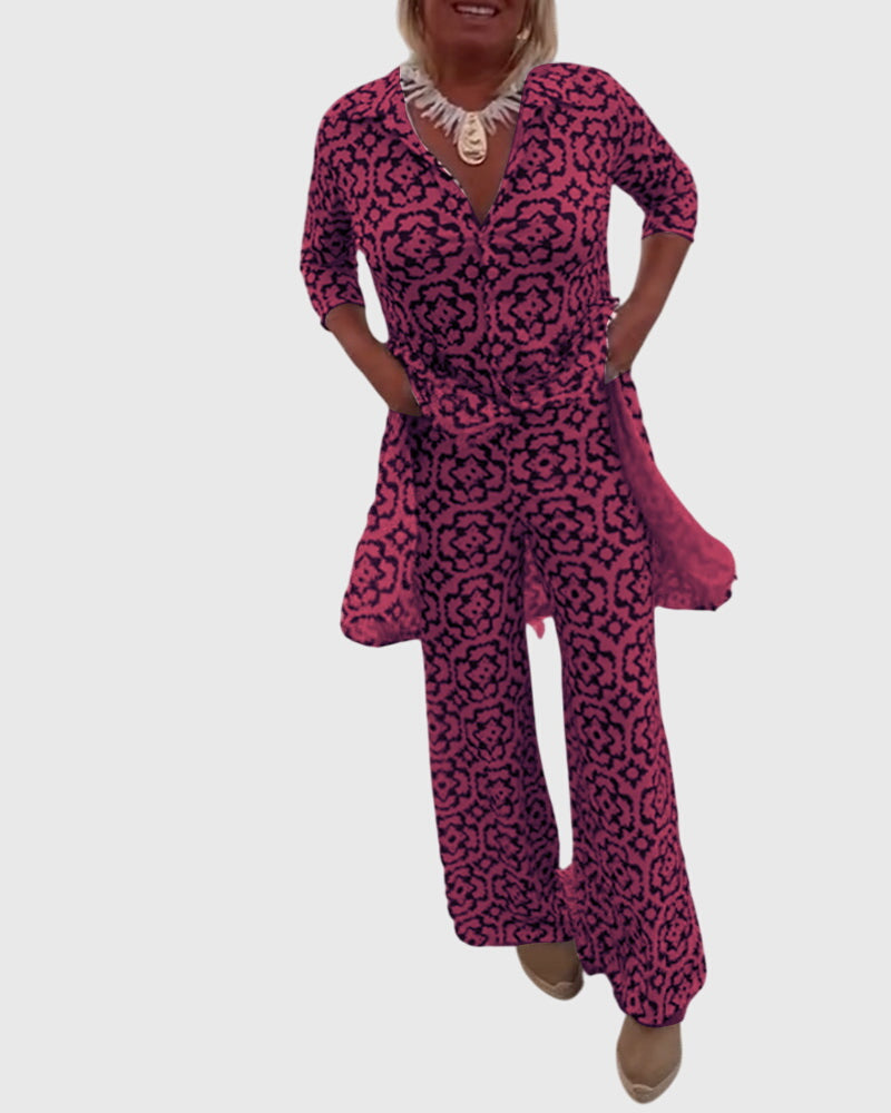 Gabriella | Conjunto Elegante Vintage de Dos Piezas