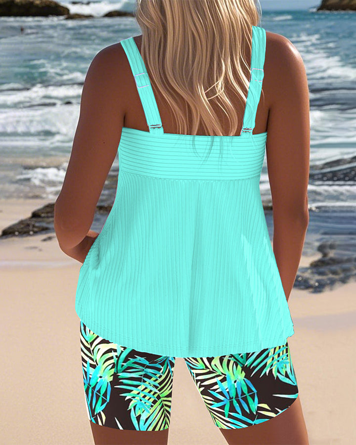 Blue Mirage | Colorful Tankini Set