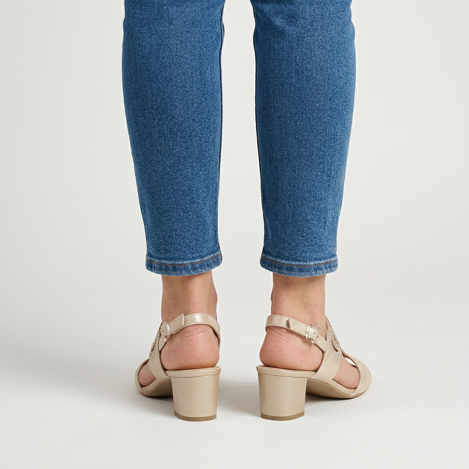 CARMEN | Sandalias Cómodas de Tacón