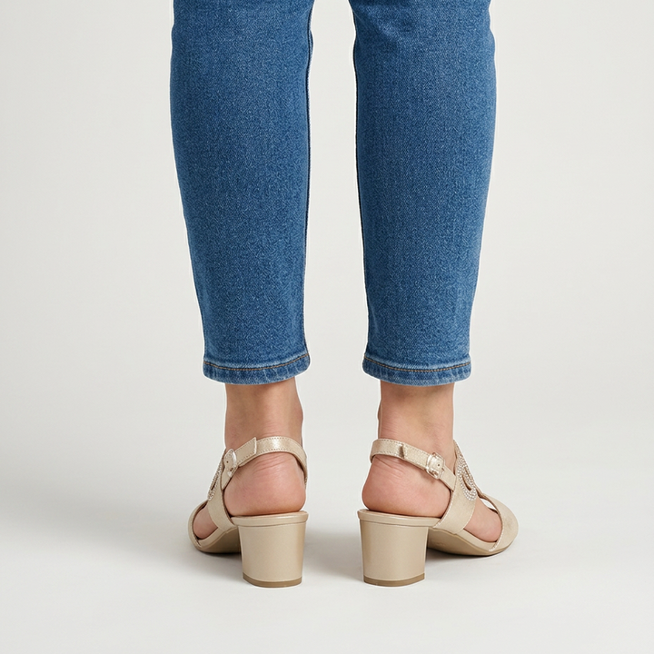 CARMEN | Sandalias Cómodas de Tacón