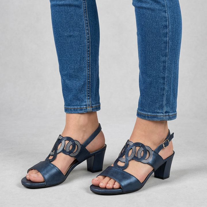 CARMEN | Sandalias Cómodas de Tacón
