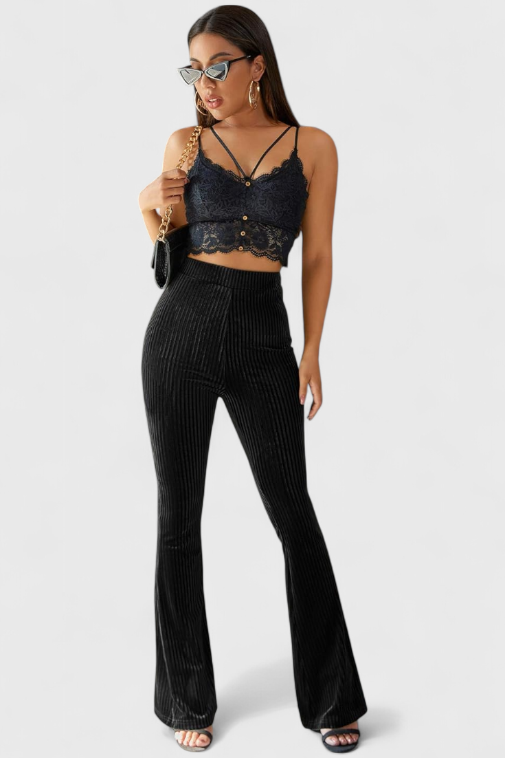 Liset Pantalones Acampanados de Pana