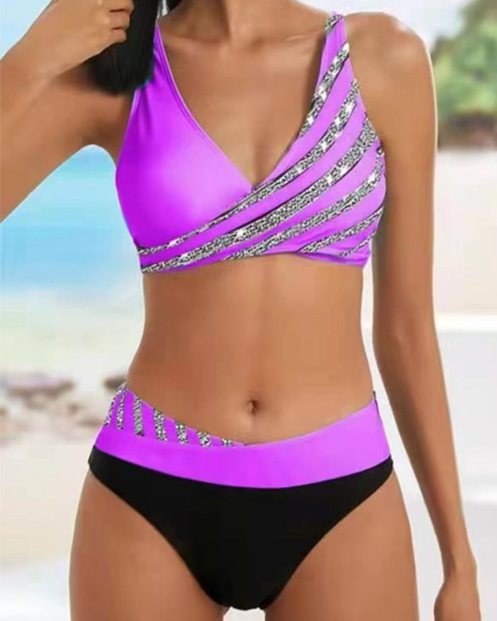 Sea Breeze | Warm-Toned Printed Bikini