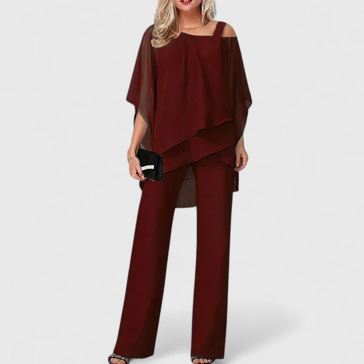 Serenidad | Conjunto de Pantalones Elegante de Dos Piezas