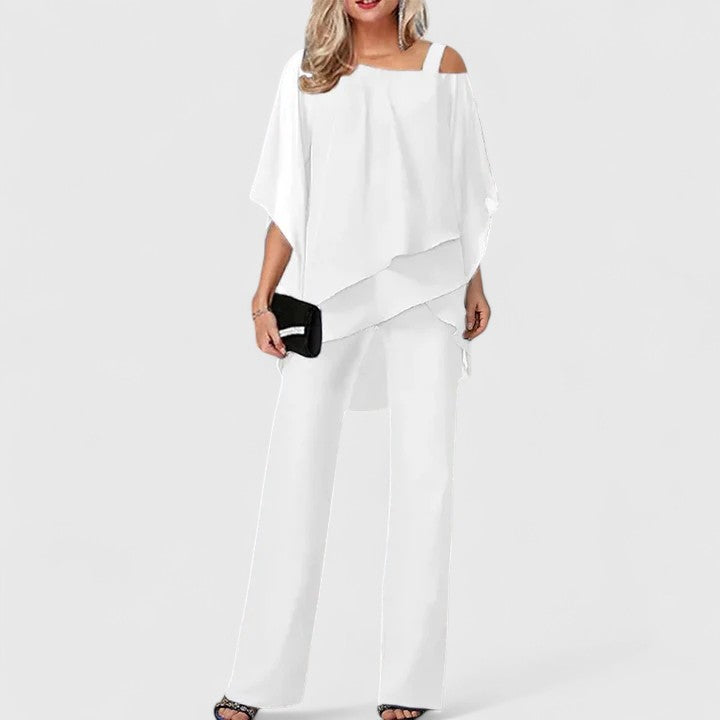 Serenidad | Conjunto de Pantalones Elegante de Dos Piezas