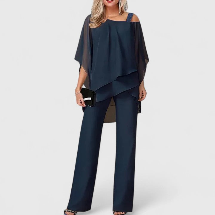 Serenidad | Conjunto de Pantalones Elegante de Dos Piezas
