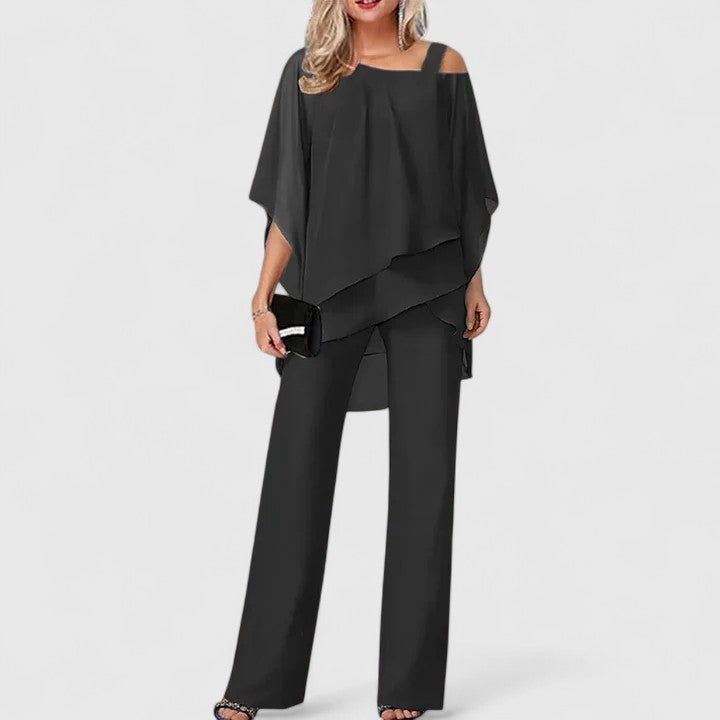 Serenidad | Conjunto de Pantalones Elegante de Dos Piezas