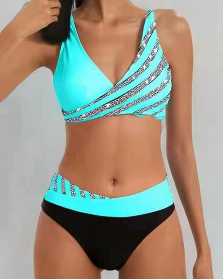 Sea Breeze | Warm-Toned Printed Bikini