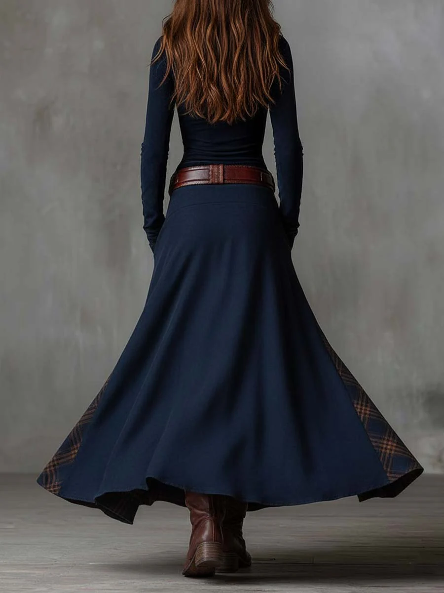 Michelle | Vestido maxi de ante