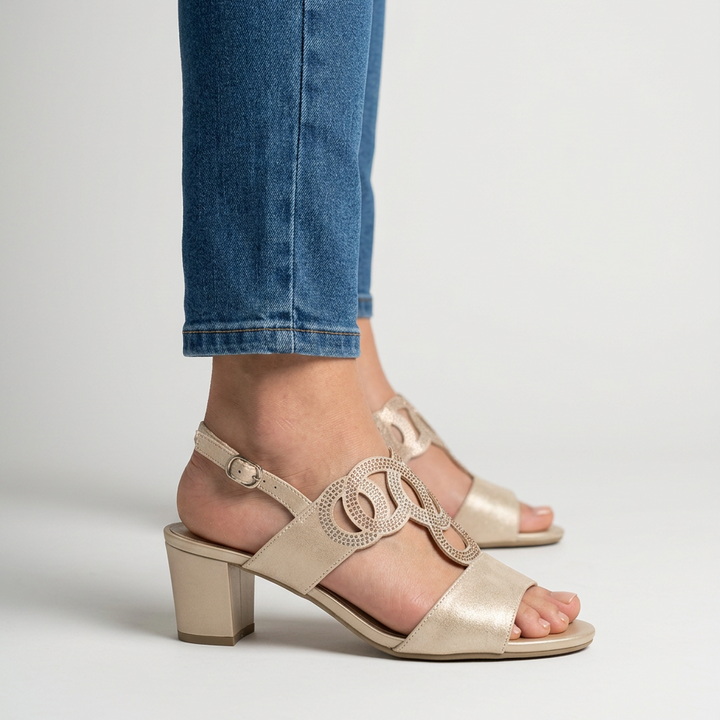 CARMEN | Sandalias Cómodas de Tacón