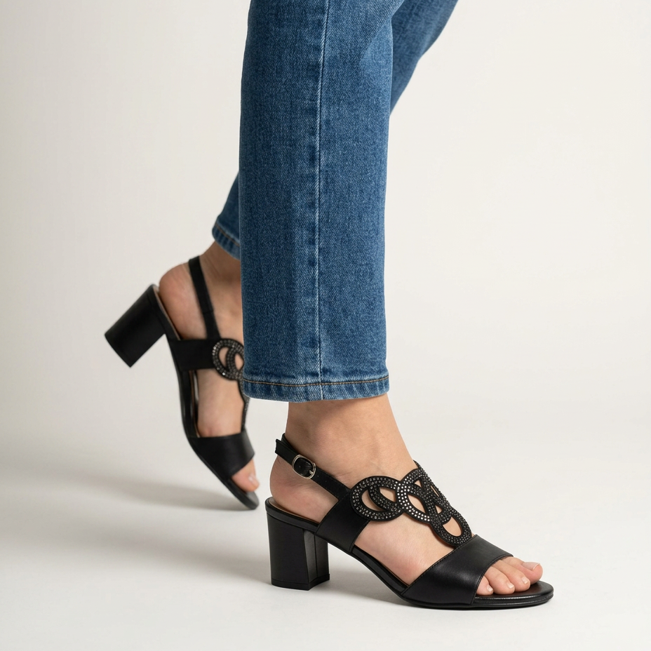 CARMEN | Sandalias Cómodas de Tacón