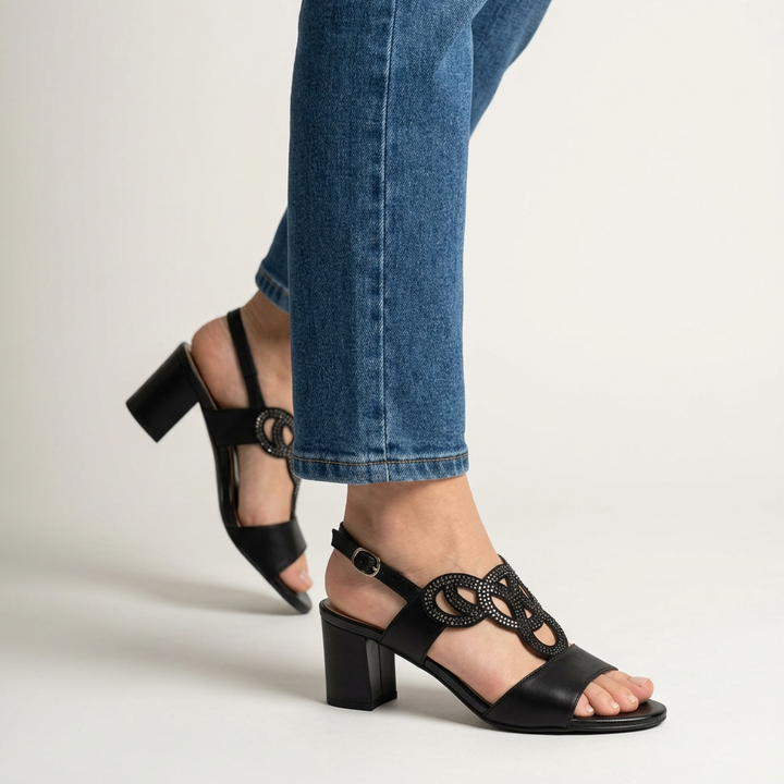 CARMEN | Sandalias Cómodas de Tacón