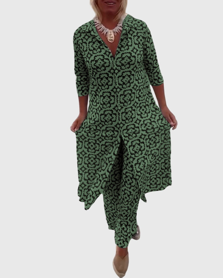 Gabriella | Conjunto Elegante Vintage de Dos Piezas