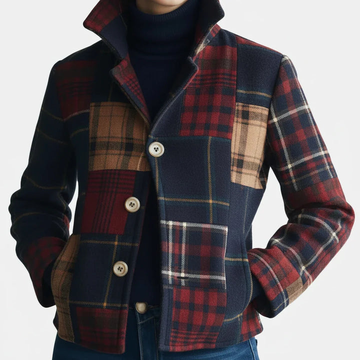 Maura | Chaqueta cálida de cuadros vintage, un estilo atemporal