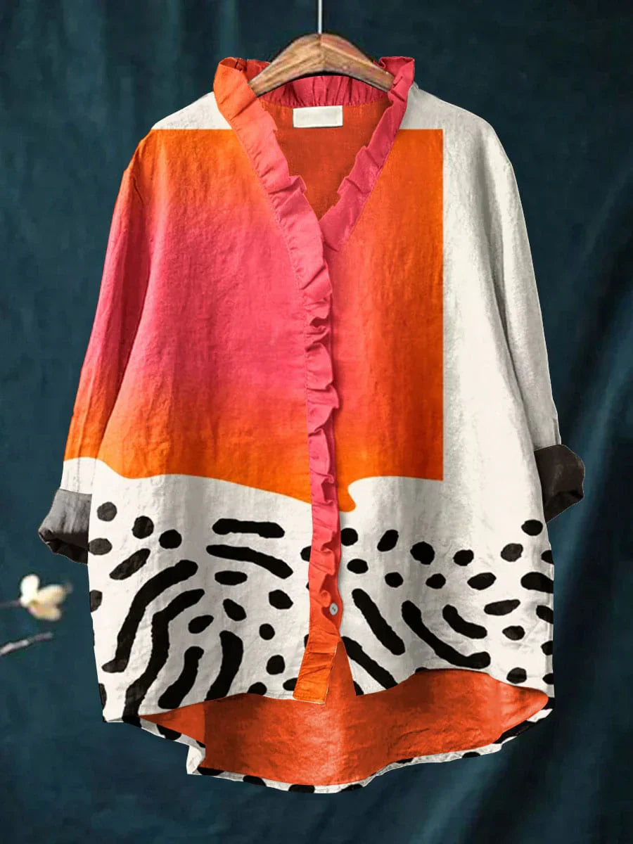 Melinda | Elegante Blusa de Verano en Lino