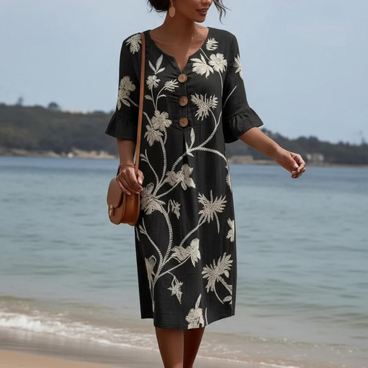 Vestido informal de mujer con estampado floral
