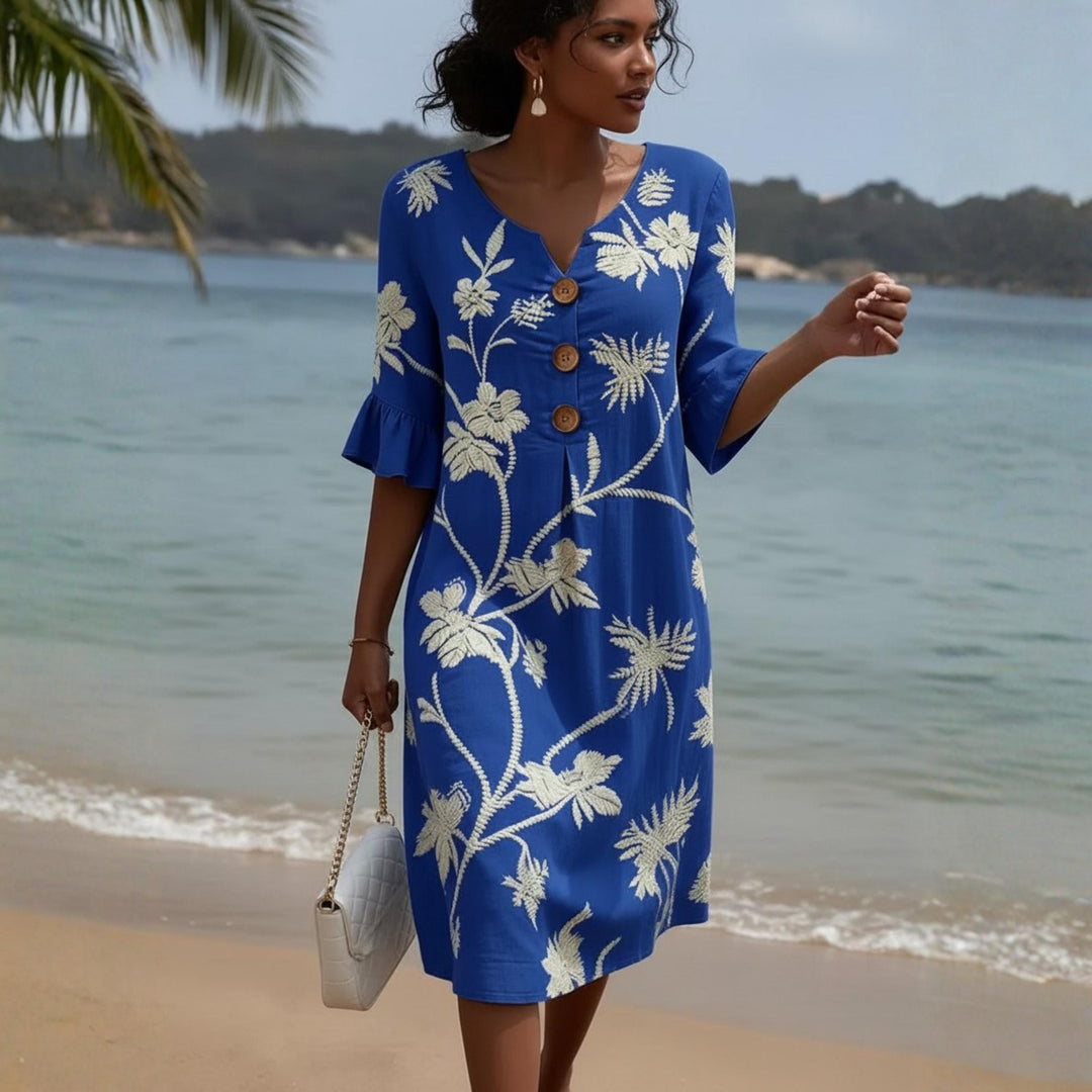 Vestido informal de mujer con estampado floral