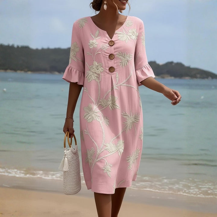 Vestido informal de mujer con estampado floral